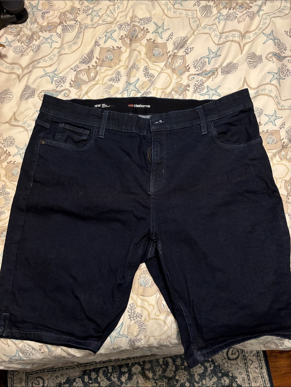 Liz Claiborne Women’s Dark Navy Jean Shorts